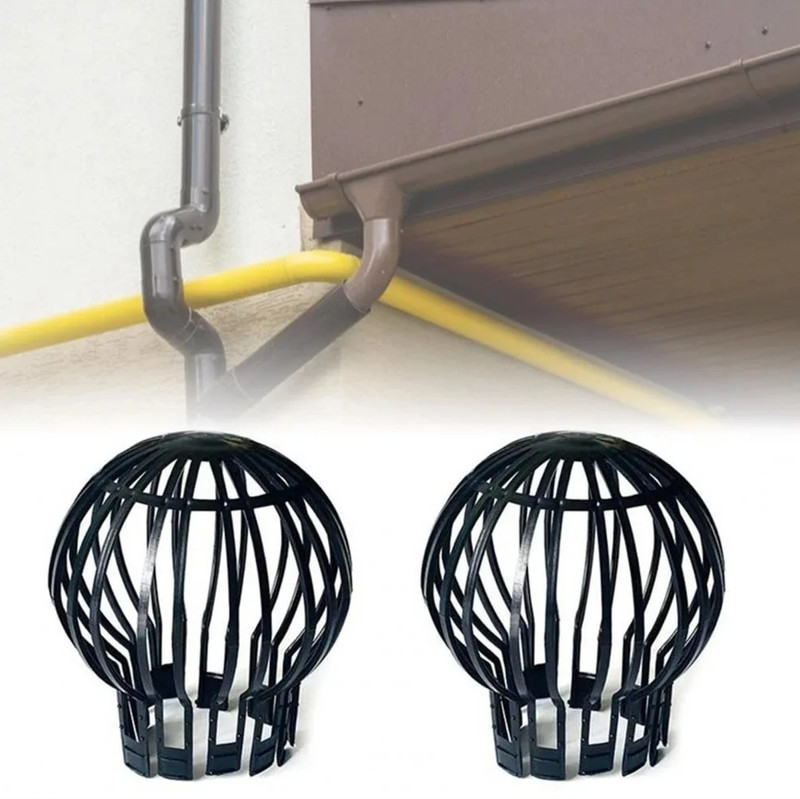 2PCS Downspout Filter Gutter Guard Drain Cover Prevent Leaves & Clogging gallery