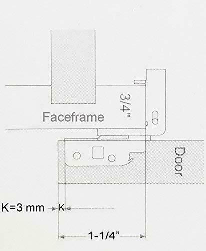 Soft-Closing Compact 1 1/4" Overlay 105° Hinge Kitchen Cabinet Hardware gallery