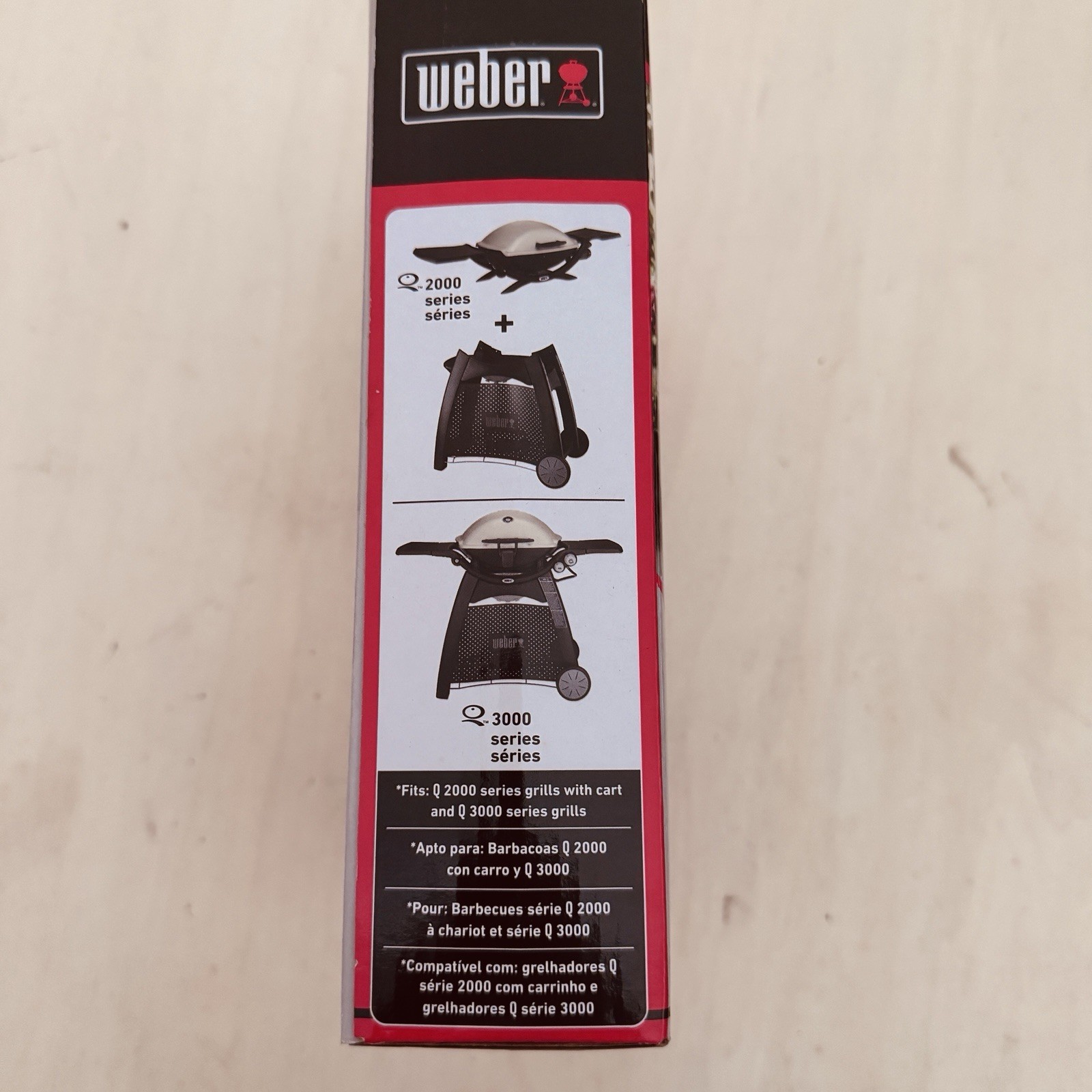 Weber Premium Grill Cover 7112 Fits Q2000 And Q3000 Series Black New In Package gallery