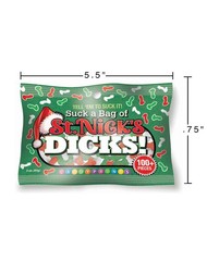 ST. NICK’S DICKS CANDY PARTY GAG GIFT 3 OUNCES 100 PLUS RED GREEN WHITE CANDIES