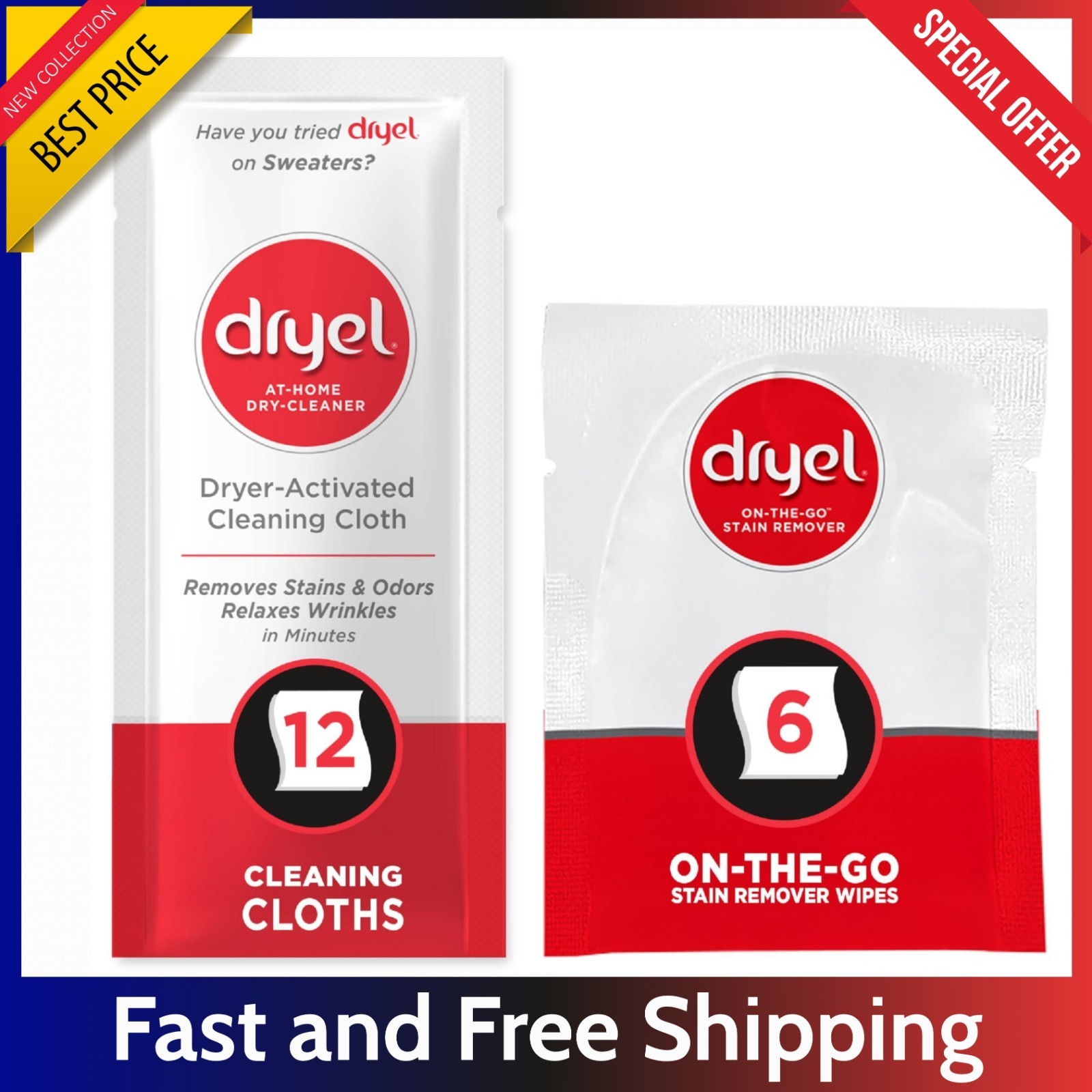 At Home Dry Cleaner Refill 12 Loads - Dry Clean Only Clothes w/ Stain Remover... gallery