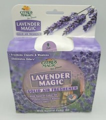 CITRUS MAGIC LAVENDER Burst Solid Air Freshener Odor Absorber ~ Last 8 Weeks 8oz