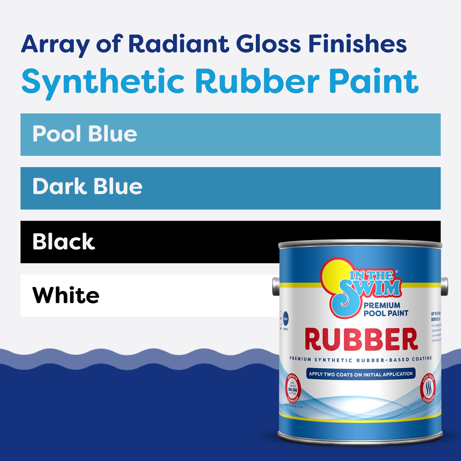 In The Swim Synthetic Rubber-Base Pool Paint gallery