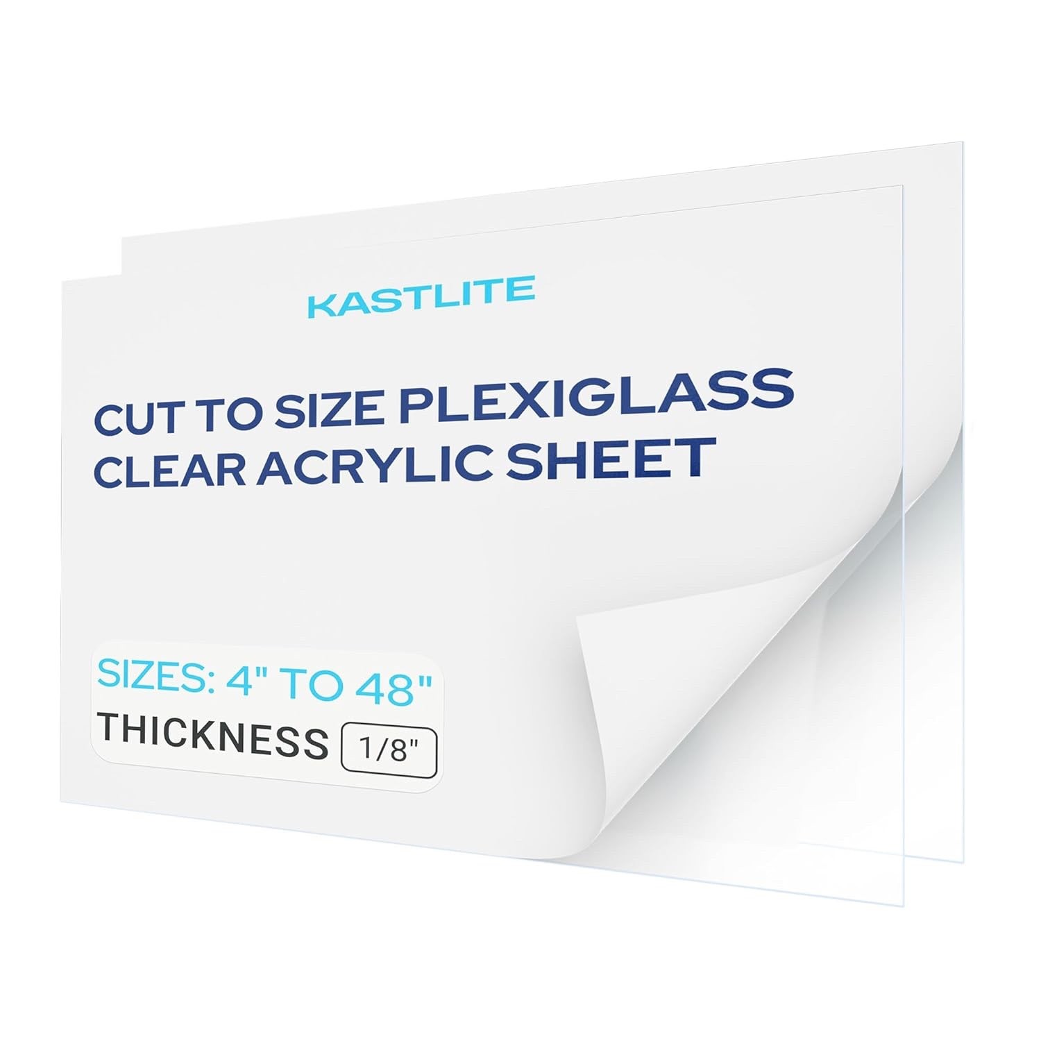 KASTLITE 1/8" Thick Cut to Size Clear Acrylic Plexiglass Sheets gallery