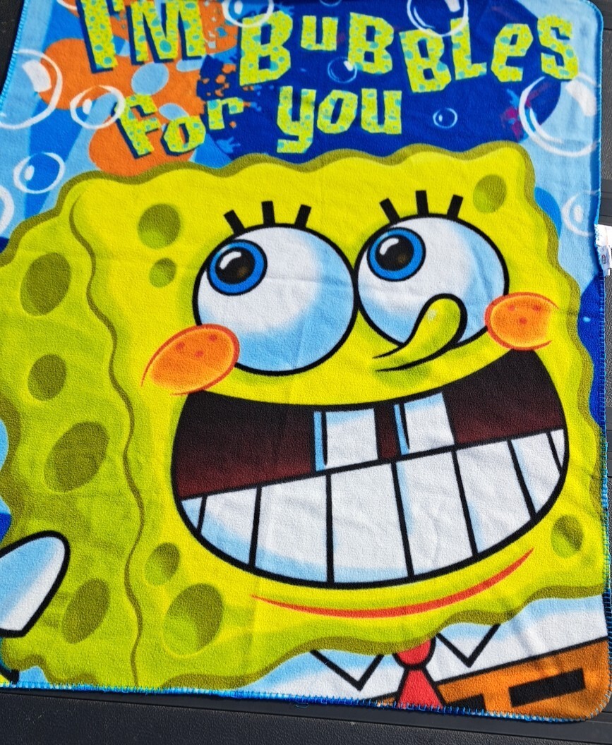 NICKELODEON Spongebob Im Bubbles For You Lightweight Fleece Throw Blanket 57x47” gallery