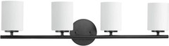 Progress Lighting Replay Collection 31-1/4 in. 4-Light Textured Black Etched