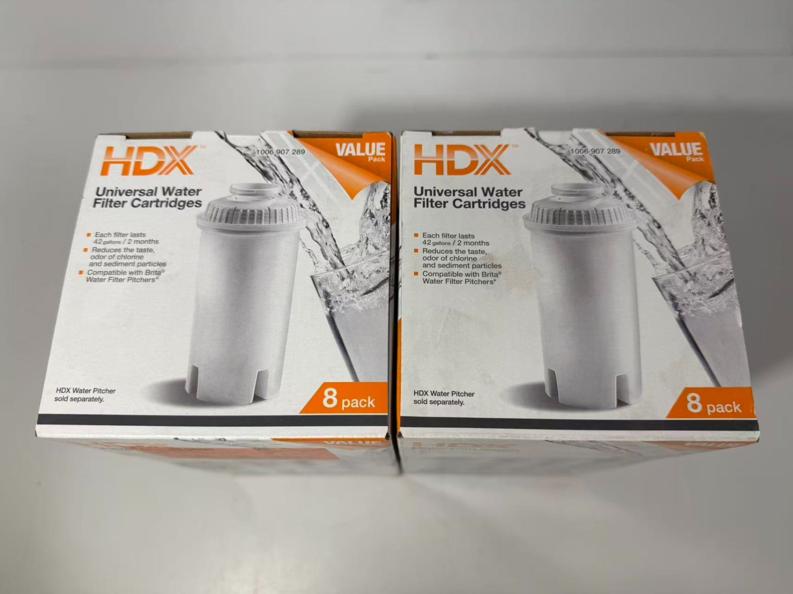 2 BOXES-HDX Water Pitcher Replacement Water Filter Cartridges BPA Free gallery
