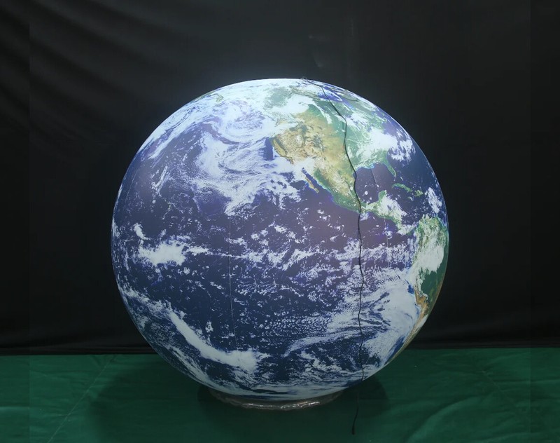 Inflatable Earth Globe W/ LED Lights Hanging Inflatable Earth Planet Model Toys gallery