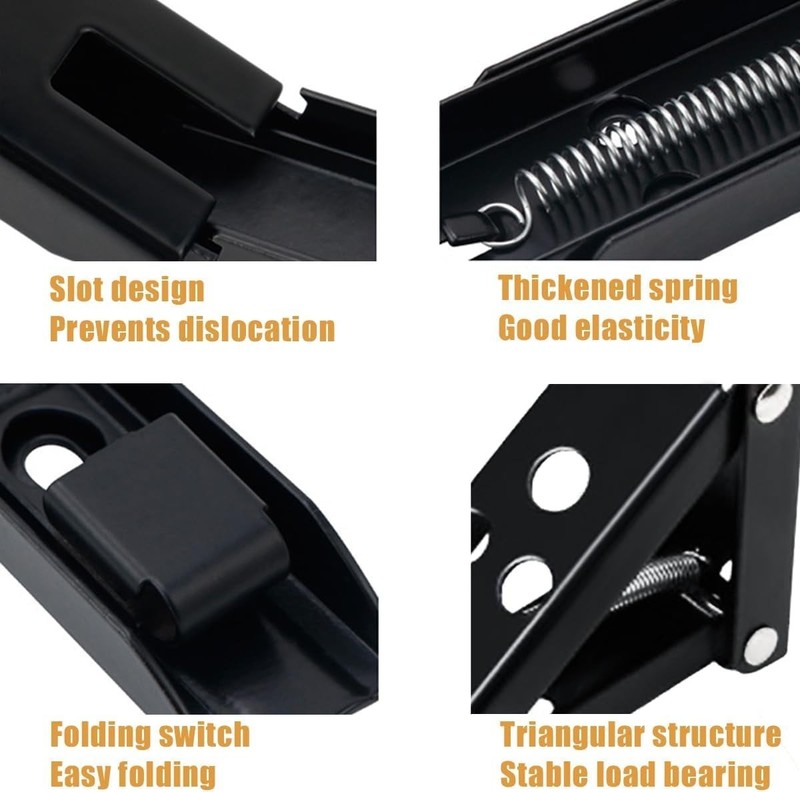Wall Table Fold Down Hinge,90 Degree Self-Locking Folding Hinge,Save Space Drop gallery