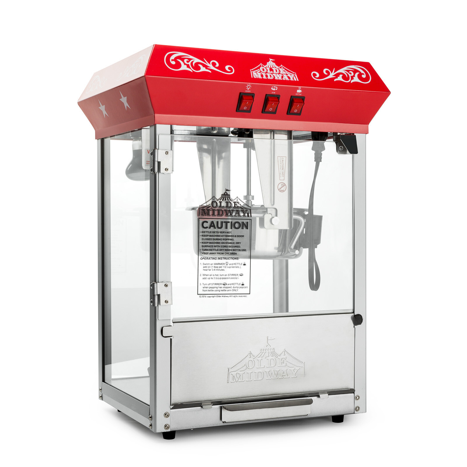 Bar Style Popcorn Machine Maker Popper with 10-Ounce Kettle gallery