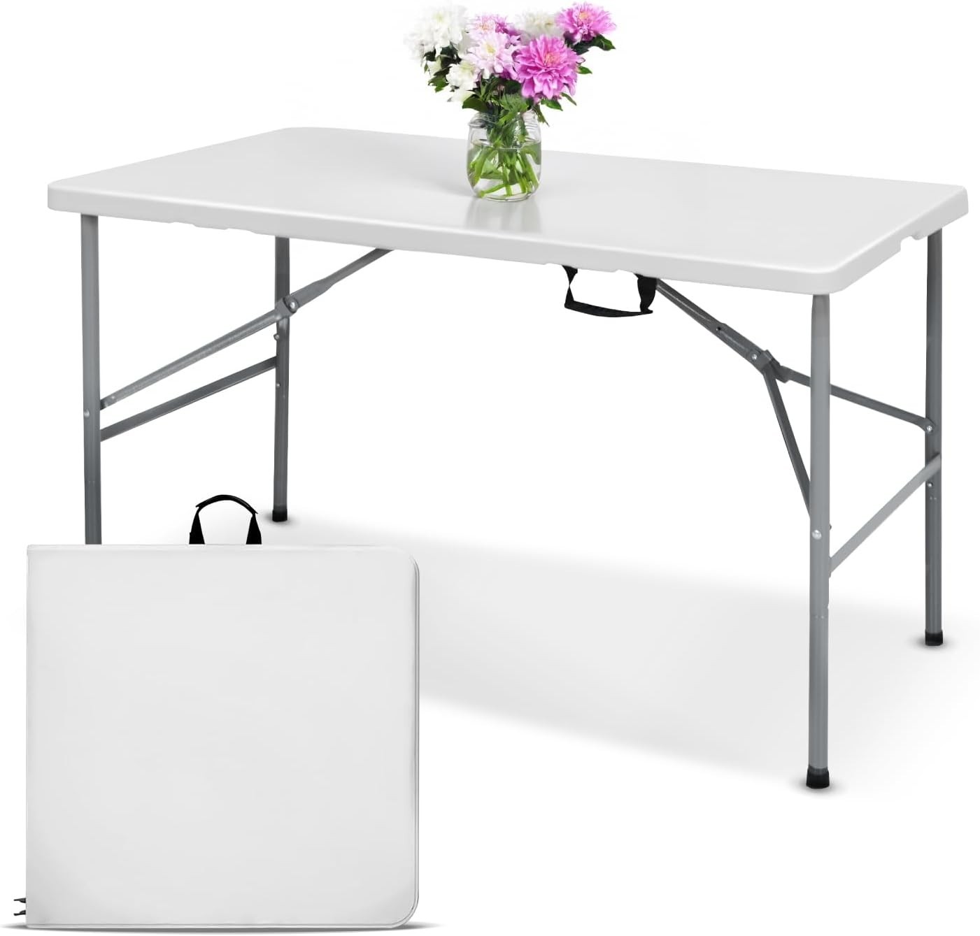 EconoHome 4ft Folding Table with Handle Portable gallery