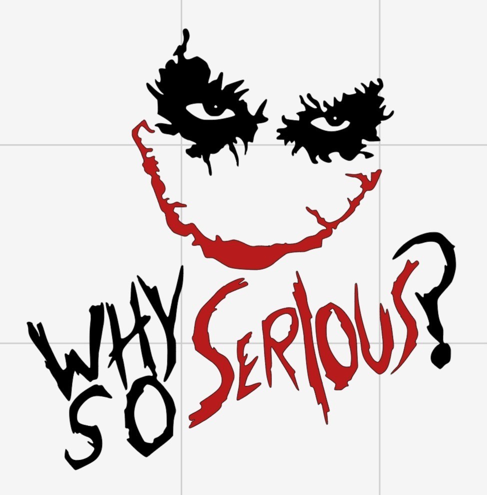 Why So Serious Joker Decal gallery