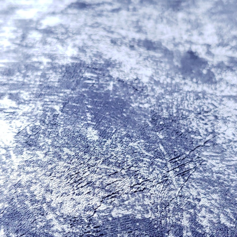 Wallpaper blue silver Metallic plain plaster Concrete textured wallcoverings gallery