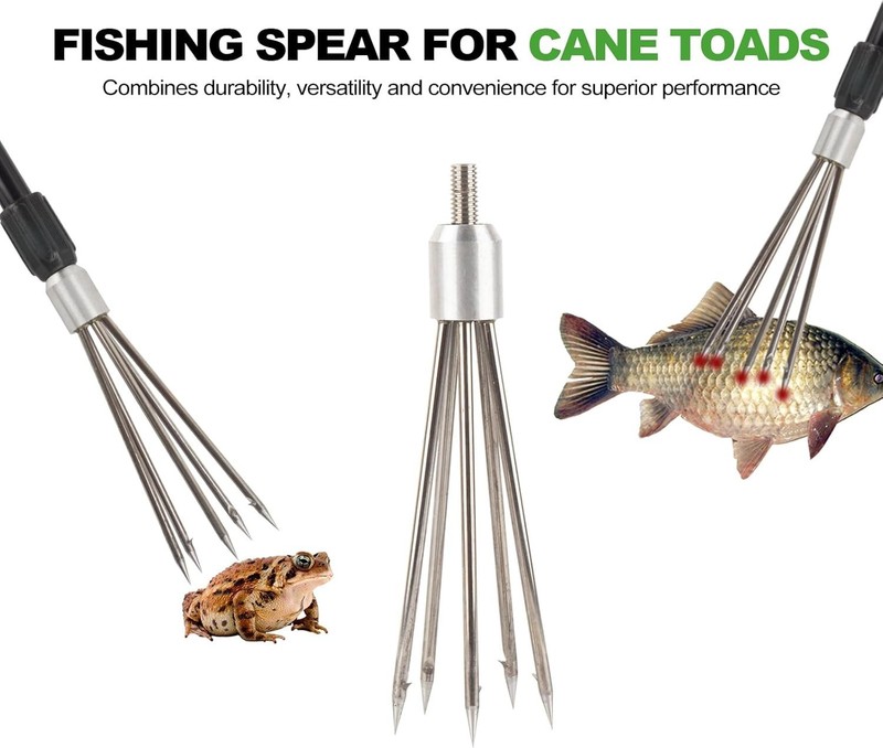 Fishing Harpoon Spear Gig Gaff Fork Hook for Frog Cane Toad Bullfrogs Bufo Floun gallery