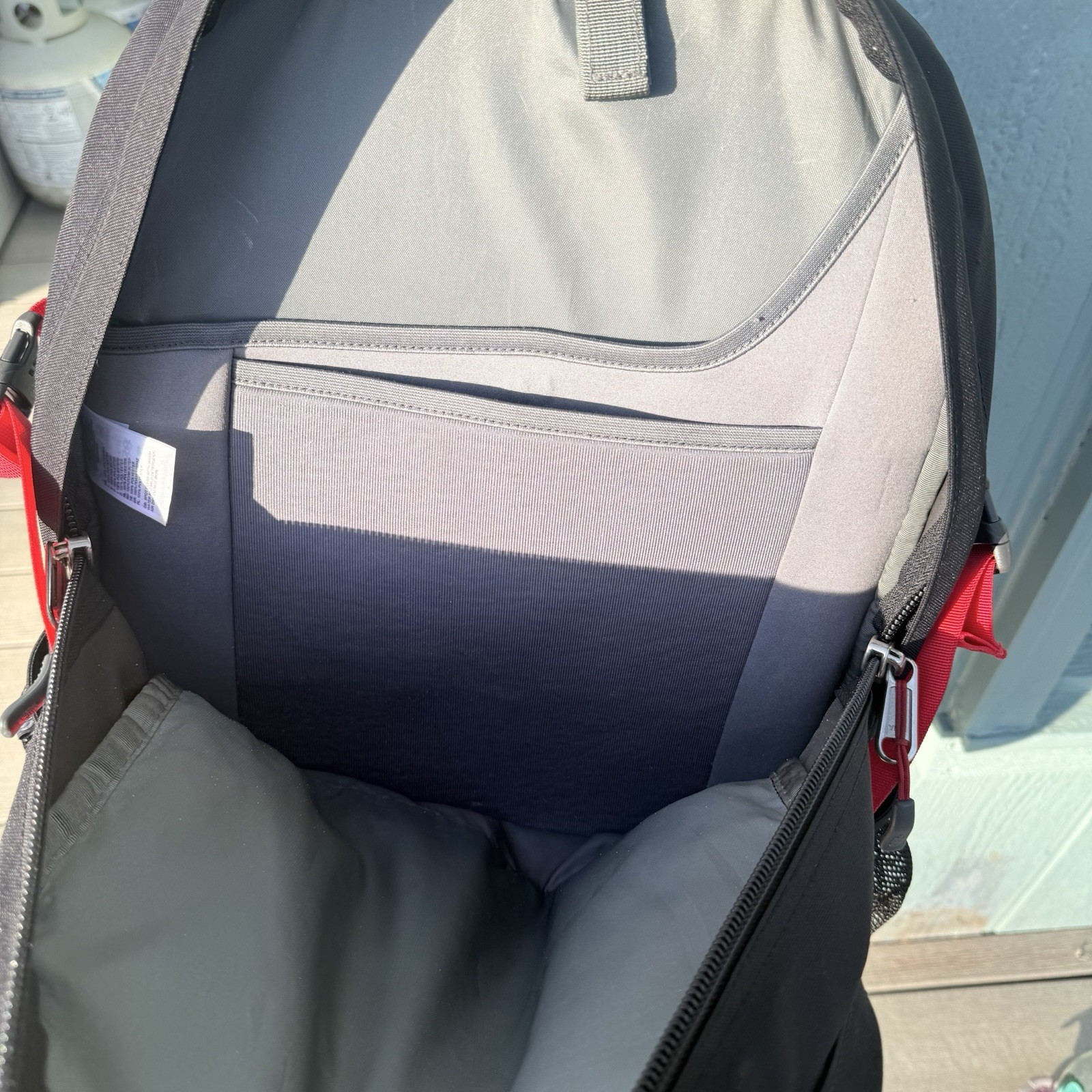 The North Face Muirs Red and Black Backpack 5