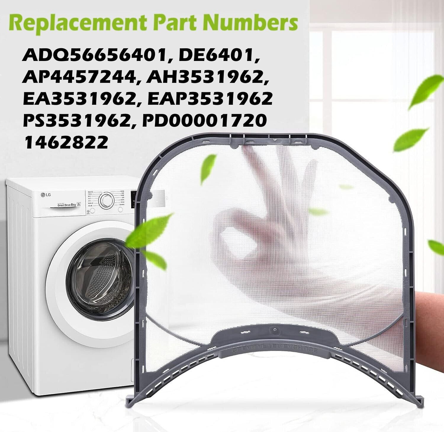Dryer Lint Screen Filter for LG DLG2602W DLG2702V DLG3051W DLG3171W DLGX2802L gallery