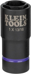 66065 2-In-1 Deep Impact Socket, 6-Point 1-Inch and 13/16-Inch Hex Socket Sizes,