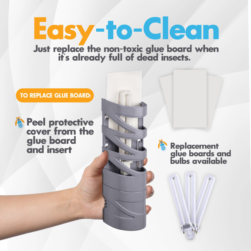 FlyWeb Fly Light Trap w/ 10 REFILLS Mosquitos Flies Gnats , Fruit Flies Moth etc gallery