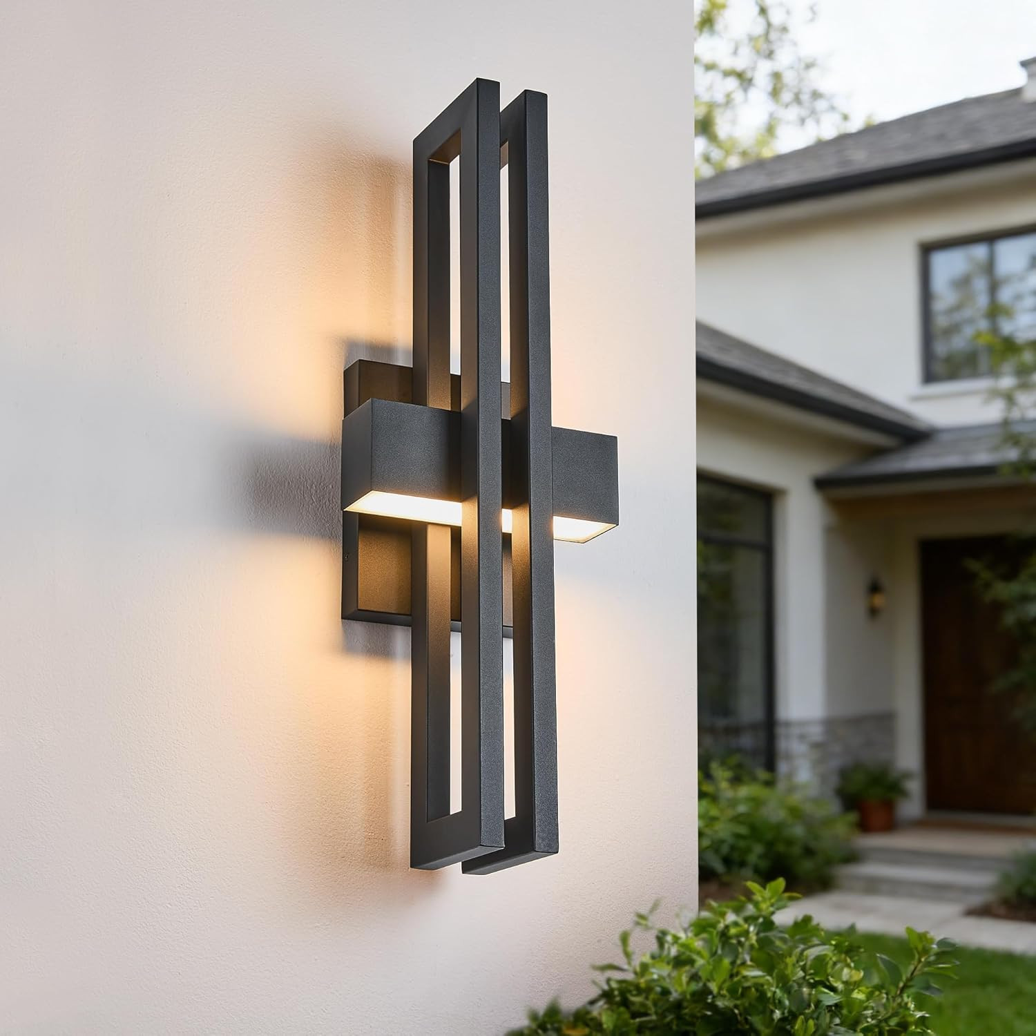 23Inch Large Modern Minimalist Outdoor Wall Light, IP65 Waterproof, 3000K Warm W gallery