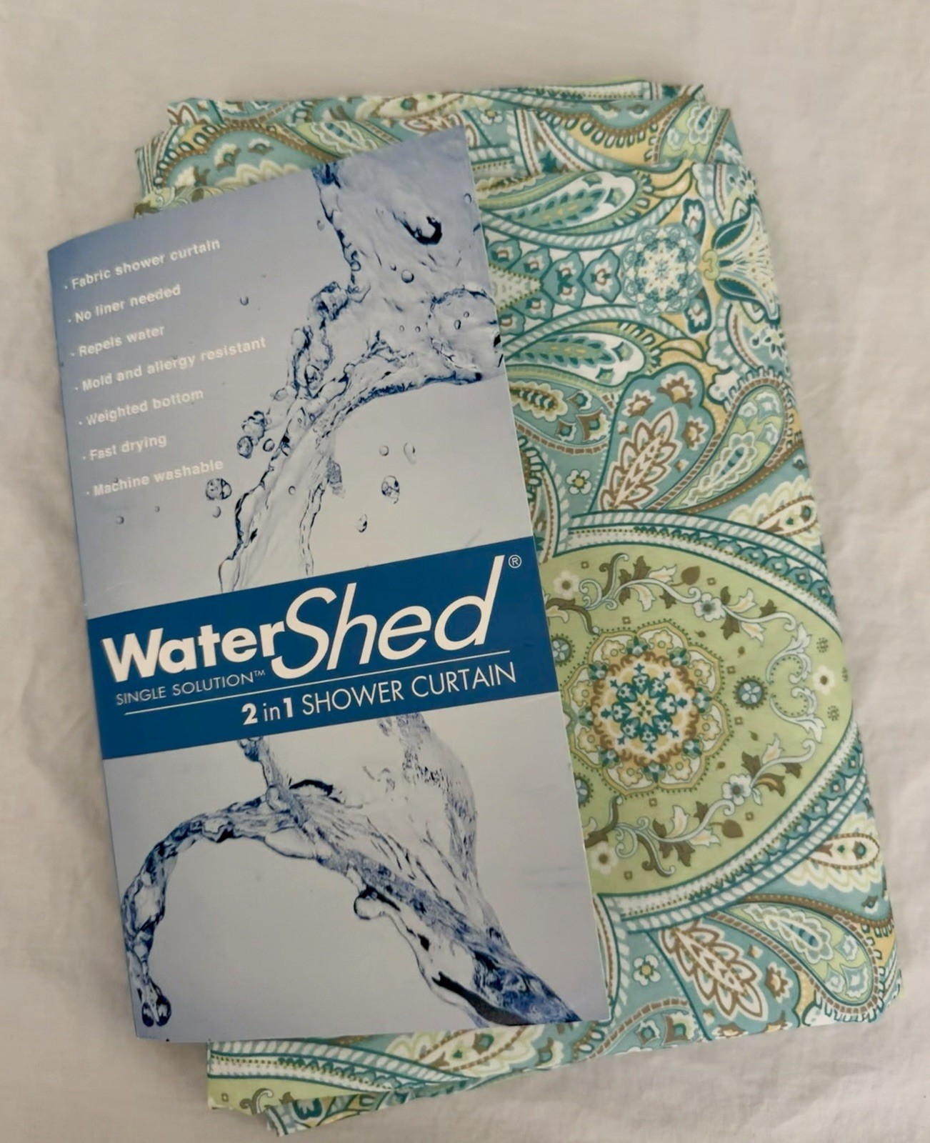 Pretty Blue & Green Shower Curtain gallery