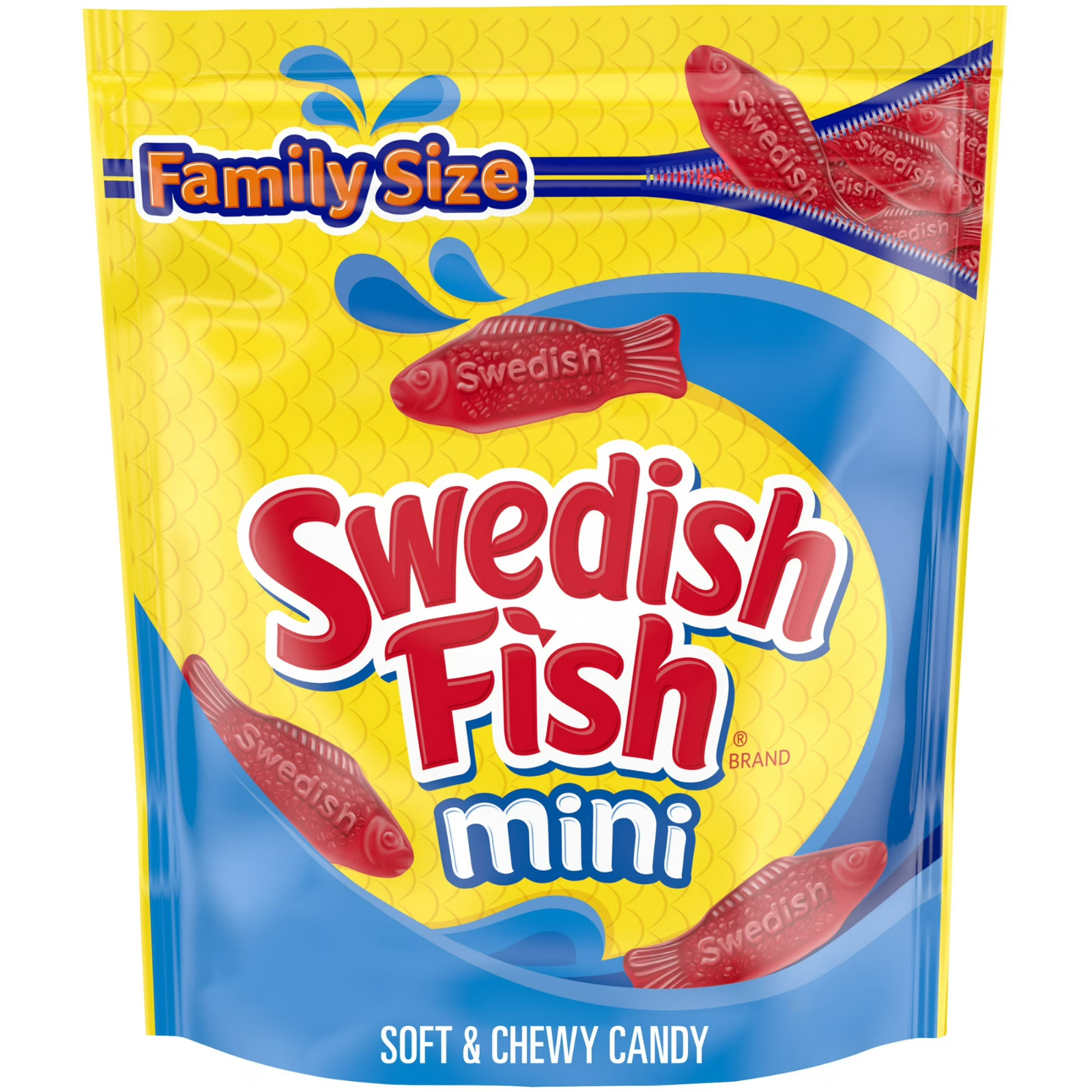 SWEDISH FISH Mini Soft & Chewy Candy, Family Size, Bulk Candy, 1.8 lb gallery