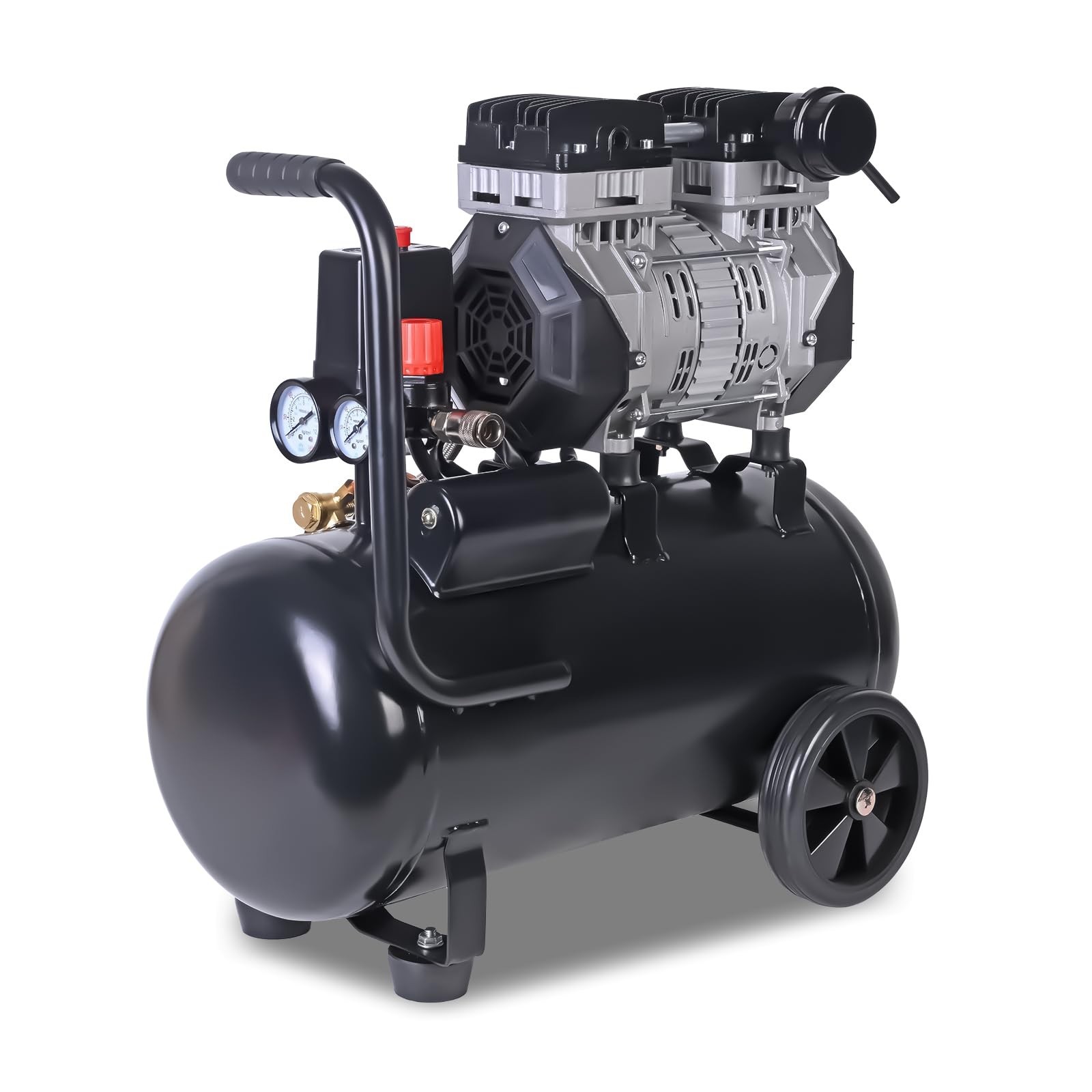 AAIN 6.3 Gallon Air Compressor | 1.5 HP 5.5-6 CFM Displacement Oil-Free Elect... gallery