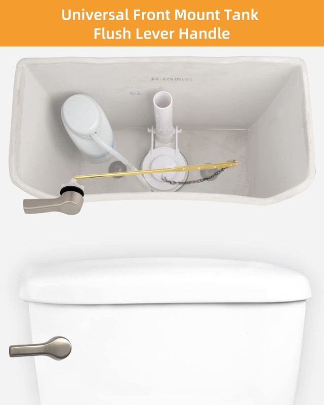 Universal Front Mount Toilet Handle Tank Flush Lever Replacement Handle Toilets gallery
