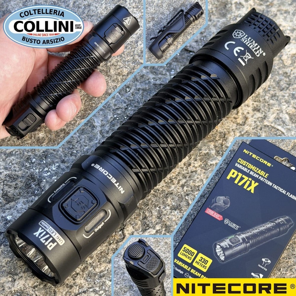 Nitecore - P17iX - Operating LED Flashlight with Variable Light Beam - 5000 ...