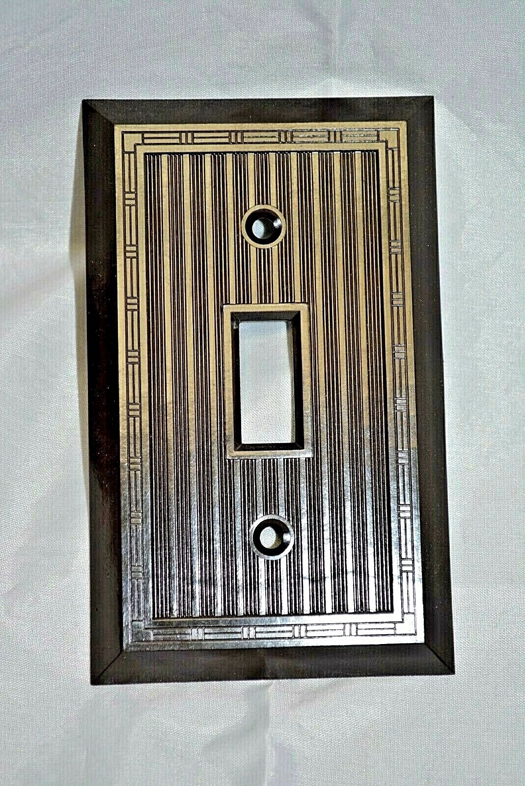 2-PK VINTAGE Sierra Light Switch WALL PLATE Toggle BROWN BAKELITE NEW 91071 gallery