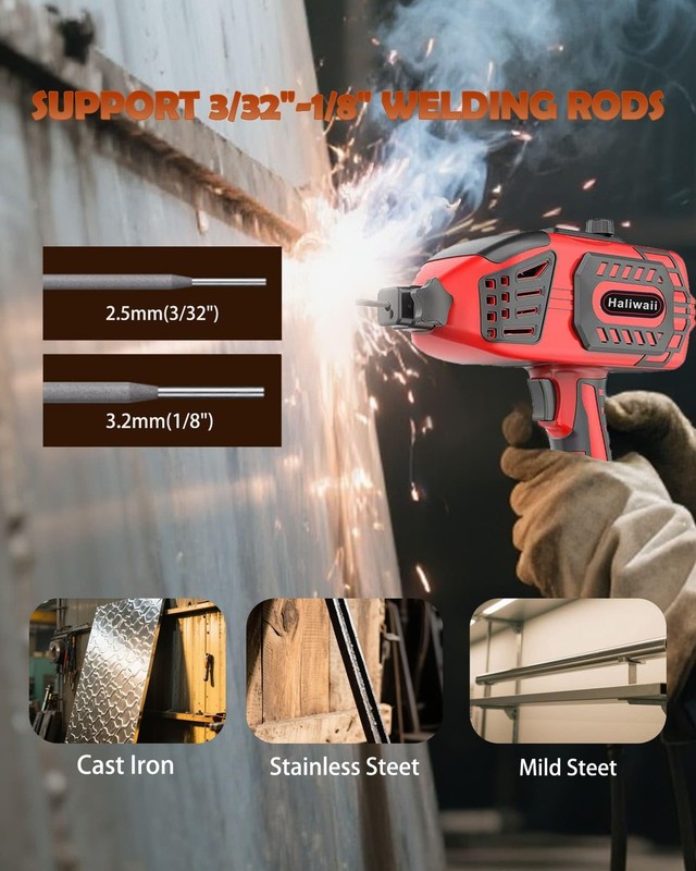 Portable Hand held Welding Machine for Metal, 20-120A 110V Electric Welding M... gallery