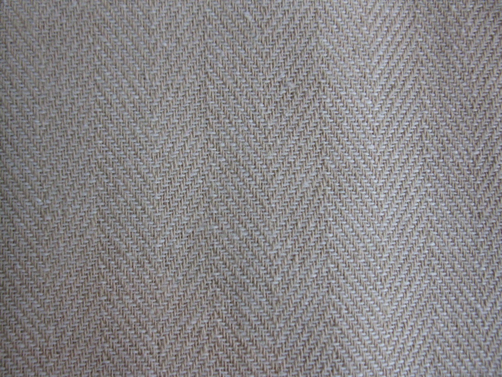 1 VINTAGE THOMAS O'BRIEN TAN /BEIGE HERRINGBONE KING PILLOW SHAM 100% COTTON NEW gallery