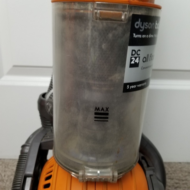 Dyson DC24 Multi Floor Small Roller Ball Vacuum Cleaner Orange Tested - READ gallery