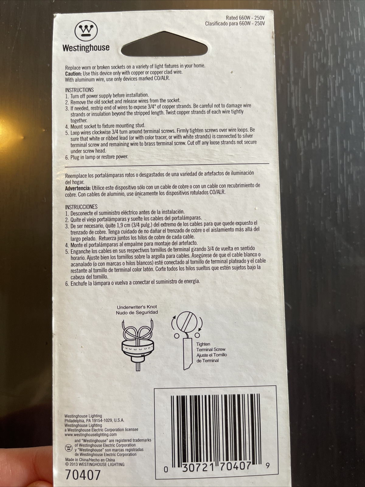 Westinghouse 7040700 Switchless Lamp Socket gallery