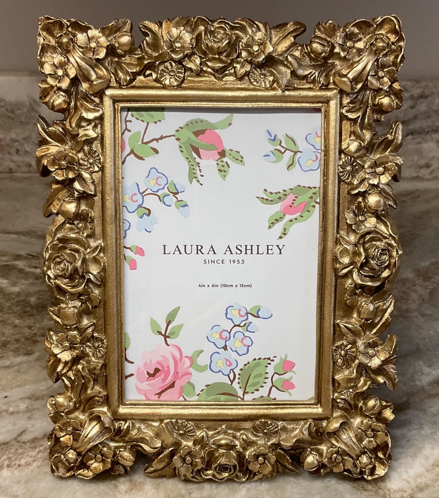 Picture Frame Pretty Floral Design Laura Ashley 4x6 Vertical Or Horizontal New gallery