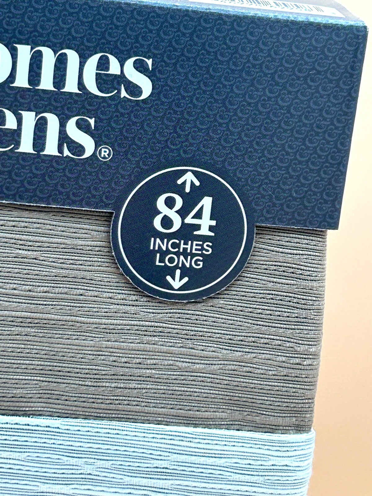 Better Homes & Gardens Tan Color Block Blackout 50in x 84in - Brand New gallery
