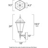 Maxim Lighting 1003BK Westlake 1 Light 24 inch Black Outdoor Wall Mount gallery