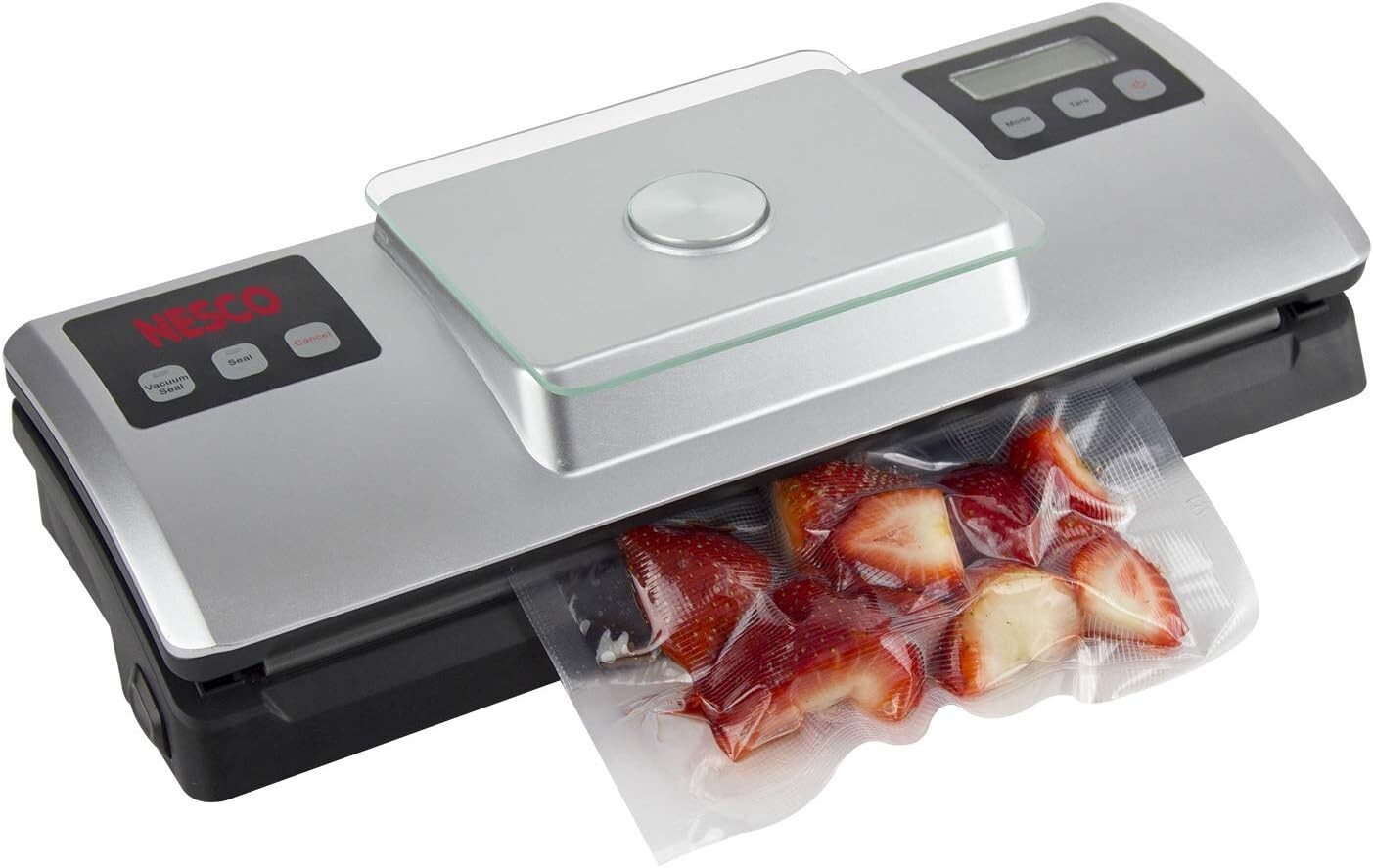 Nesco VSS-01 Automatic Food Vacuum Sealer with Digital Scale and Bag Starter Kit gallery