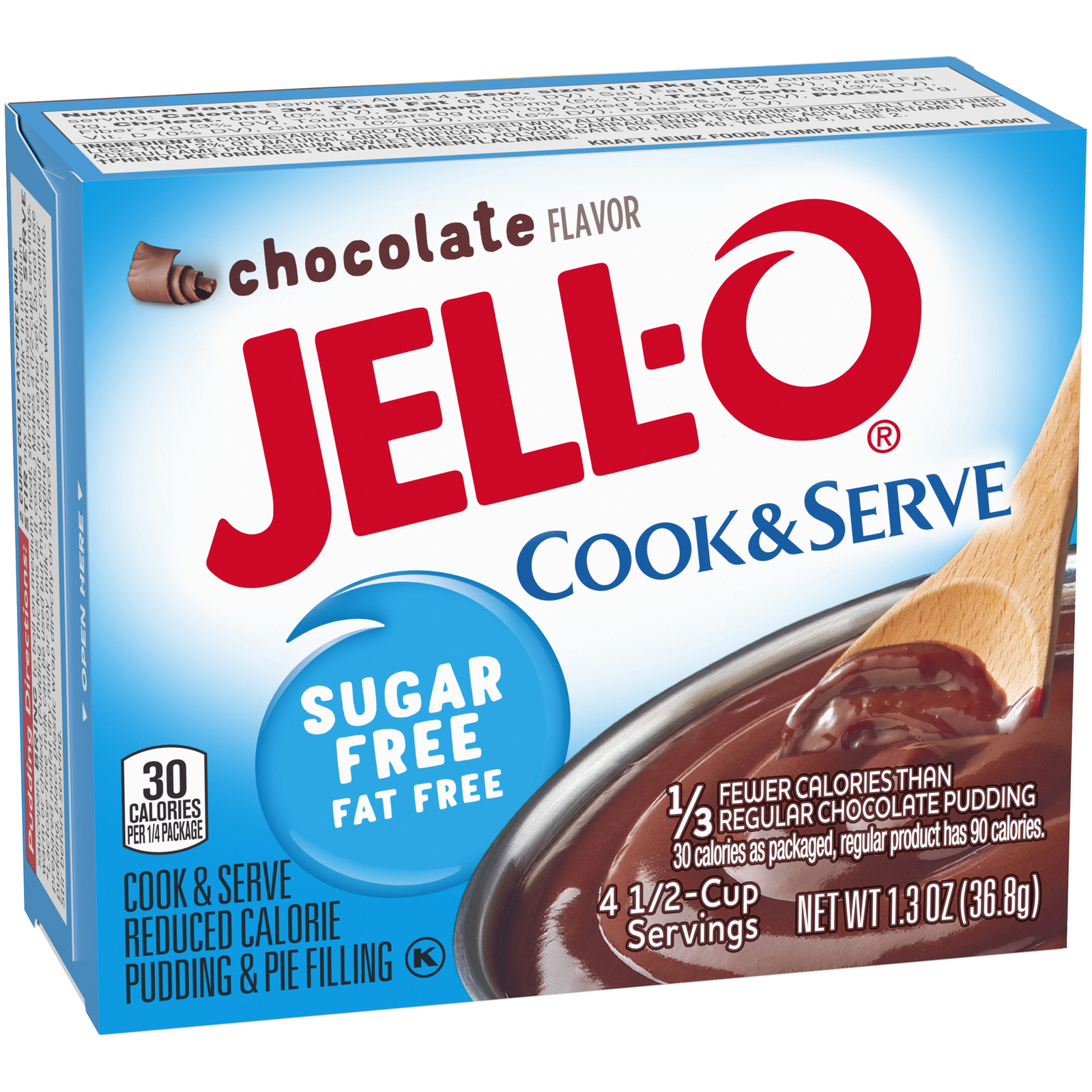 Jell-O Pudding and Pie Filling Chocolate Sugar Free - 1.3 Oz - Pack of 12 gallery