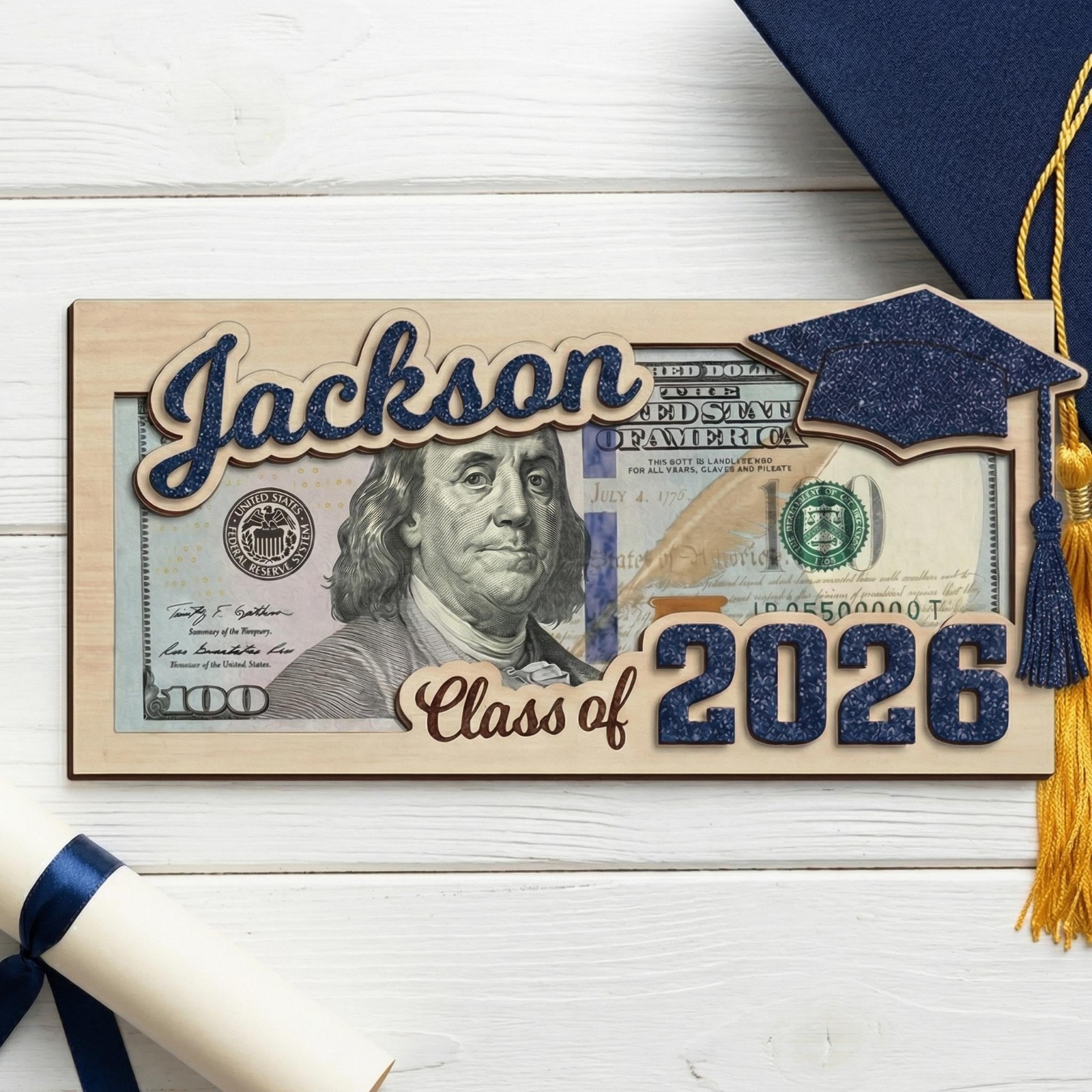 Custom 2026 Graduation Money Holder Personalized Cash Clip Class Of Senior Gift gallery