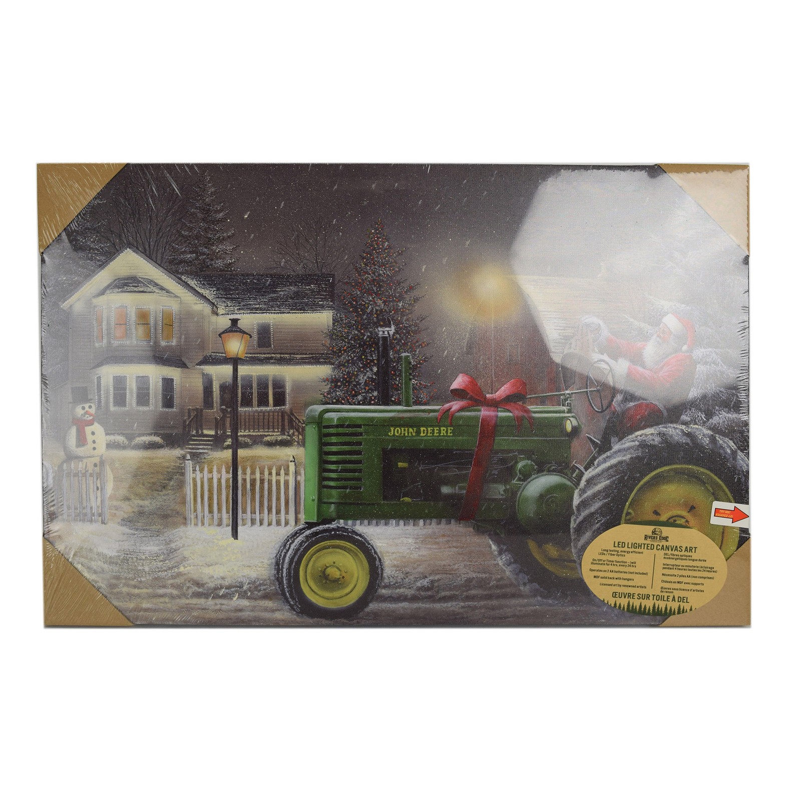 Rivers Edge Products LED Canvas Wall Art, 24" x 16", Fiber Optic Light Up gallery