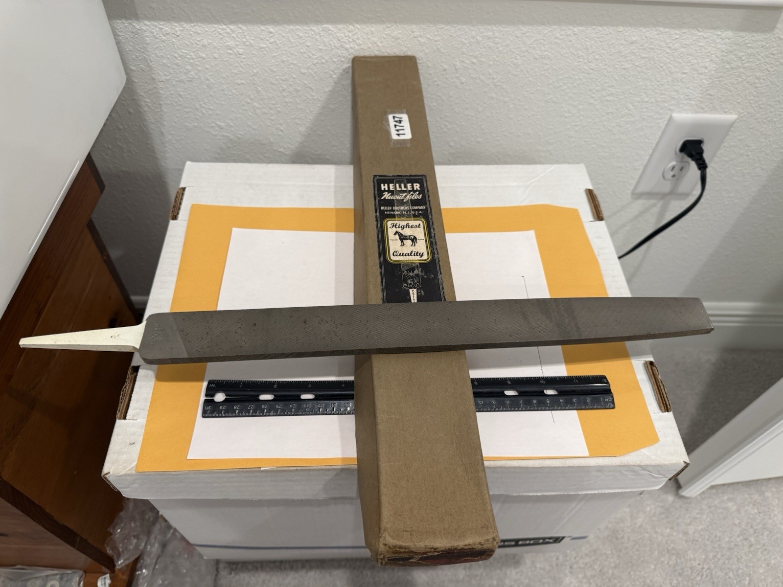 New Heller 16” Flat Smooth File, 2nd Cut gallery