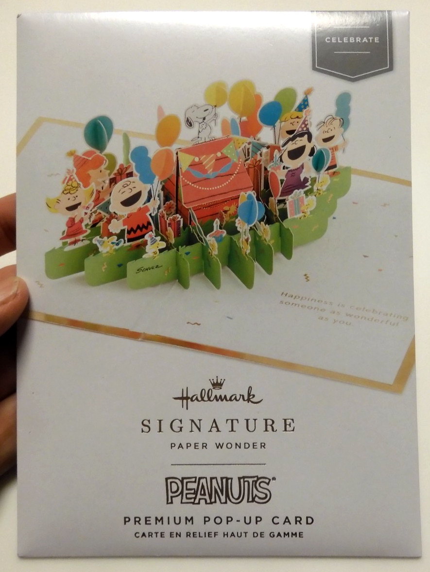 1 Card Hallmark Signature Premium 3D Pop-up Card Snoopy Birthday Retail $14.99 gallery