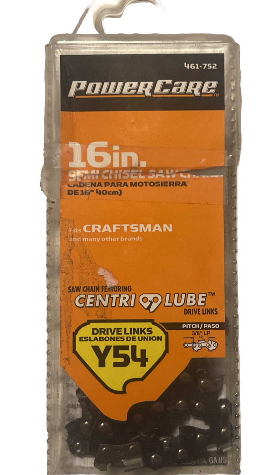 16 In. Y54 Semi Chisel Chainsaw Chain gallery