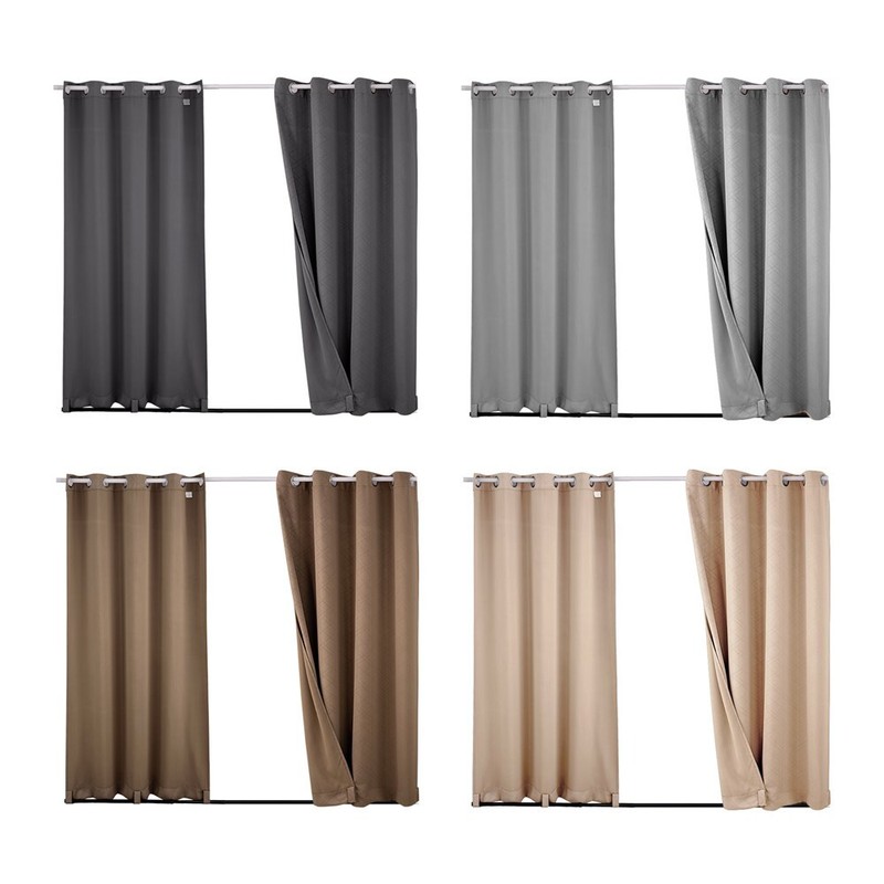 Outdoor Curtains Waterproof Windproof Privacy Outside Curtains for Patio Gazebo gallery