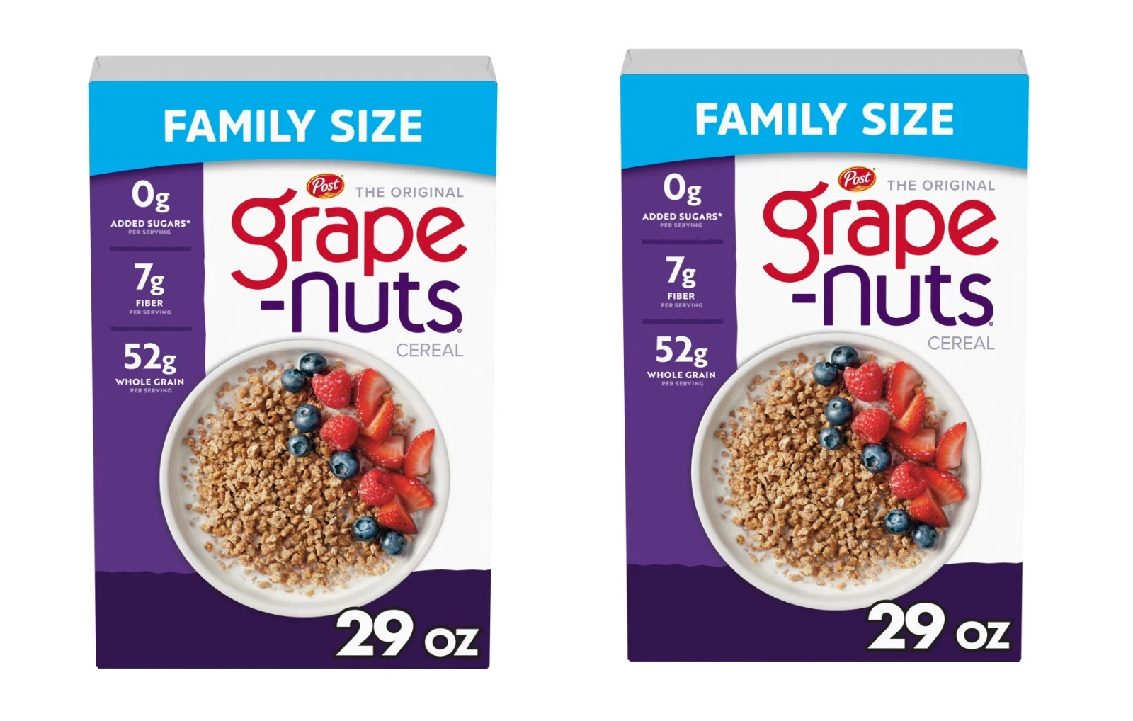 New Post Grape Nuts Original Breakfast Cereal, 29 oz (Pack of 2) gallery