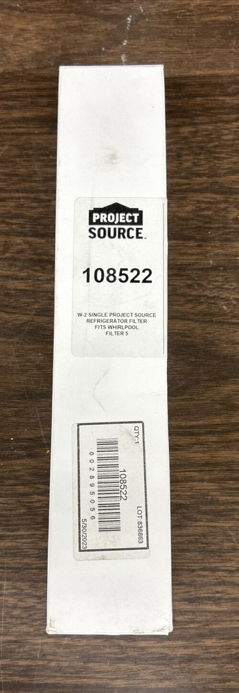 Project Source refrigerator water filter 108522 fits Whirlpool Filter 5 W-2