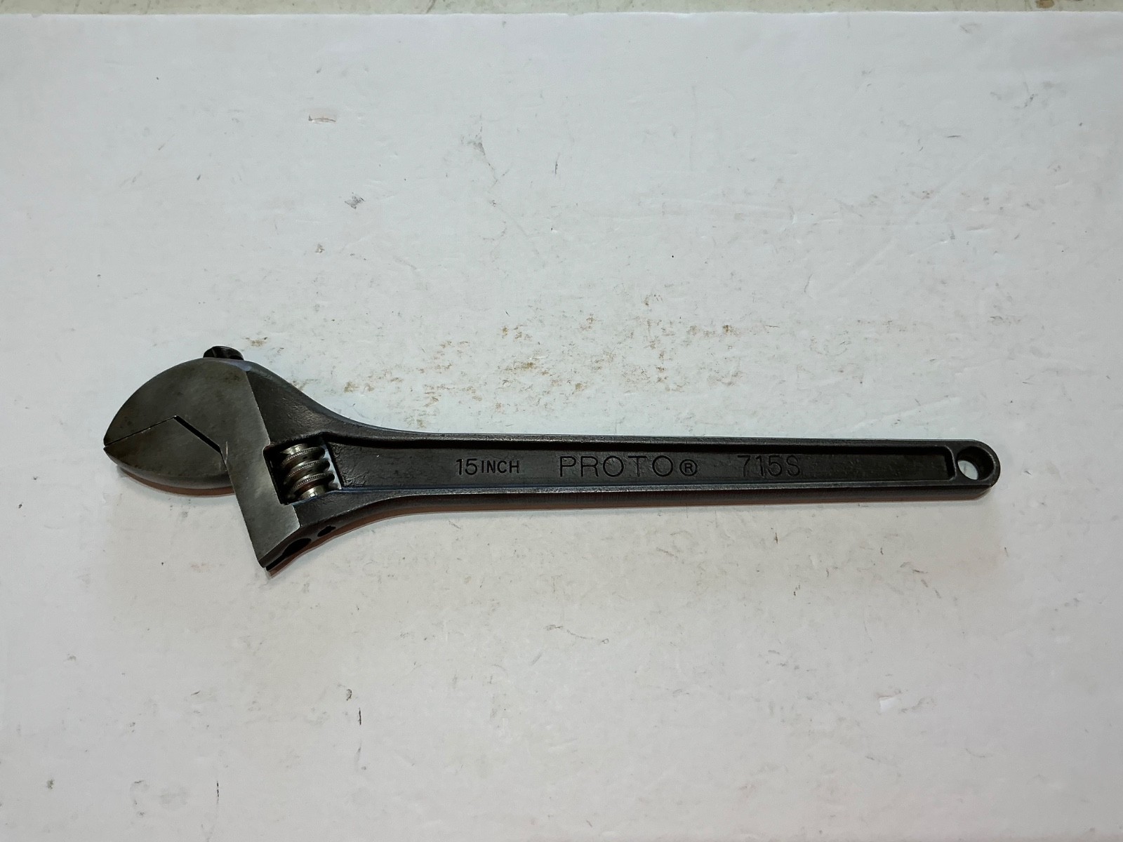 Proto 15" adjustable wrench black oxide 715S made in USA gallery