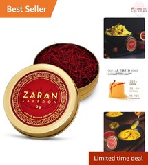 Saffron Threads 2g Super Negin Pure Spice for Paella Risotto Tea