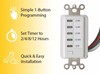 Bathroom Fan Auto Shut Off Timer 2-4-8-12 Hour Preset Countdown Wall Switch gallery