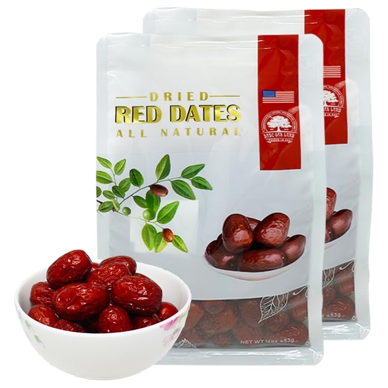 Dried Dates, High Nutrition, Red Dates, Packaged In USA, 2 LB DABC OAK LAND gallery